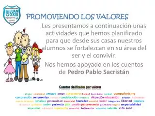 promoviendo los valores