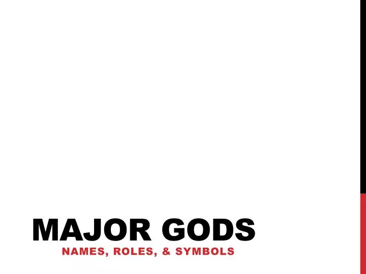 major gods