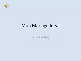 mon mariage id al