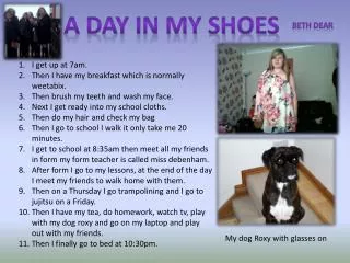 A day in my shoes