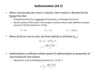Sedimentation (24.7)