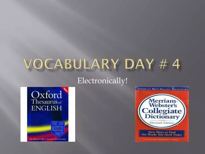 vocabulary day 4