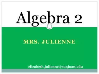 Algebra 2