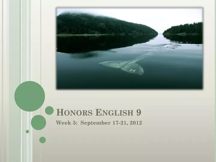 honors english 9