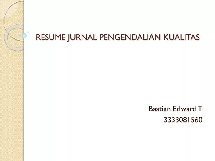 resume jurnal pengendalian kualitas