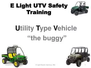 E Light UTV Safety Training