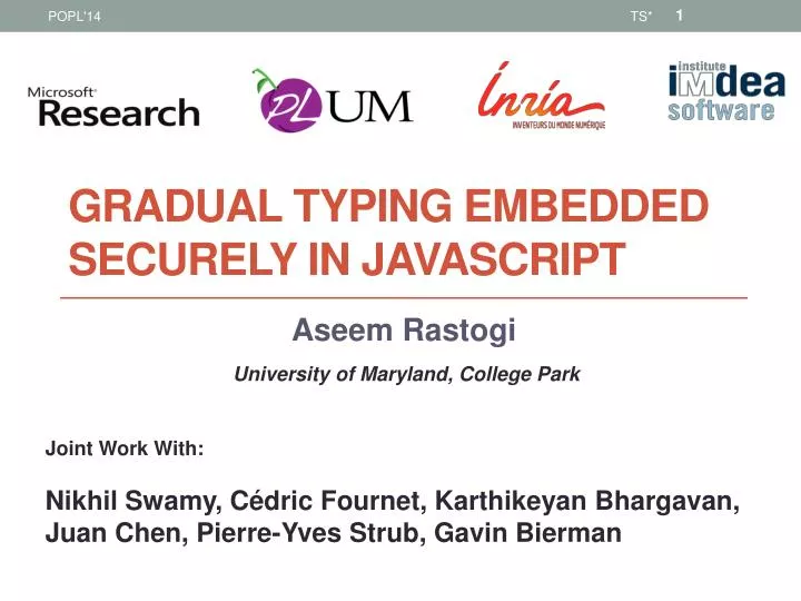 gradual typing embedded securely in javascript