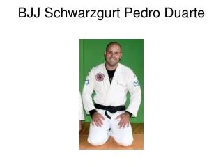 BJJ Schwarzgurt Pedro Duarte