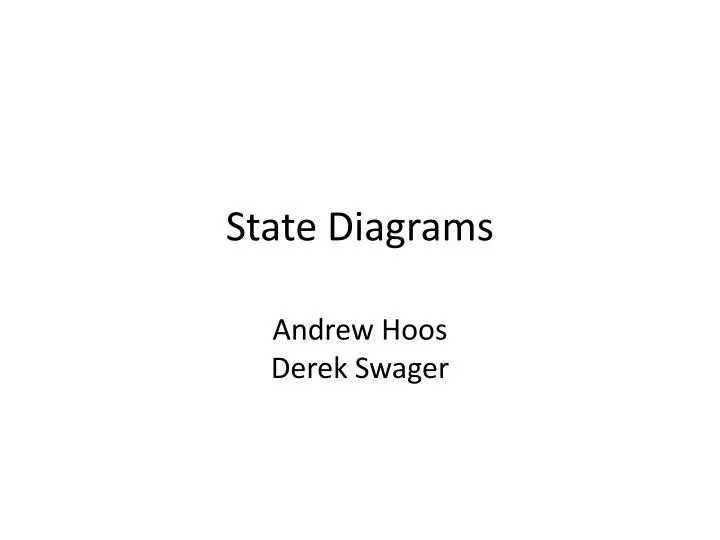 state diagrams