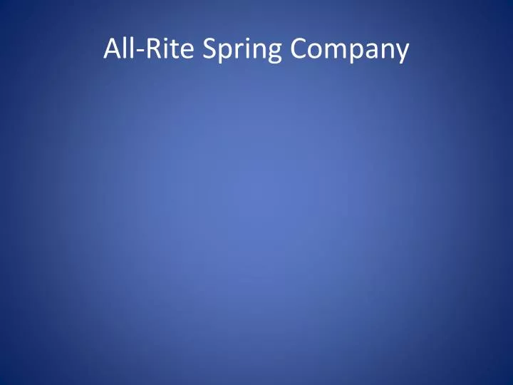 all rite spring company