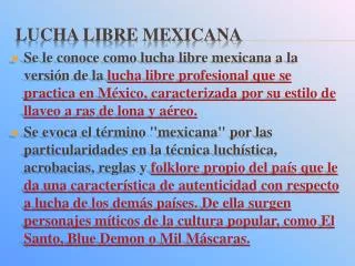 lucha libre mexicana