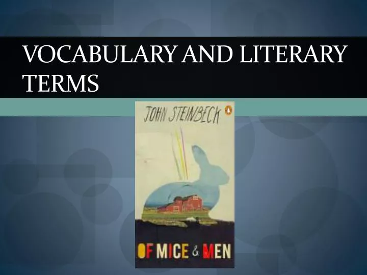 vocabulary and literary terms