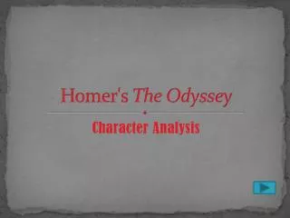 Homer's The Odyssey