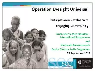 Operation Eyesight Universal