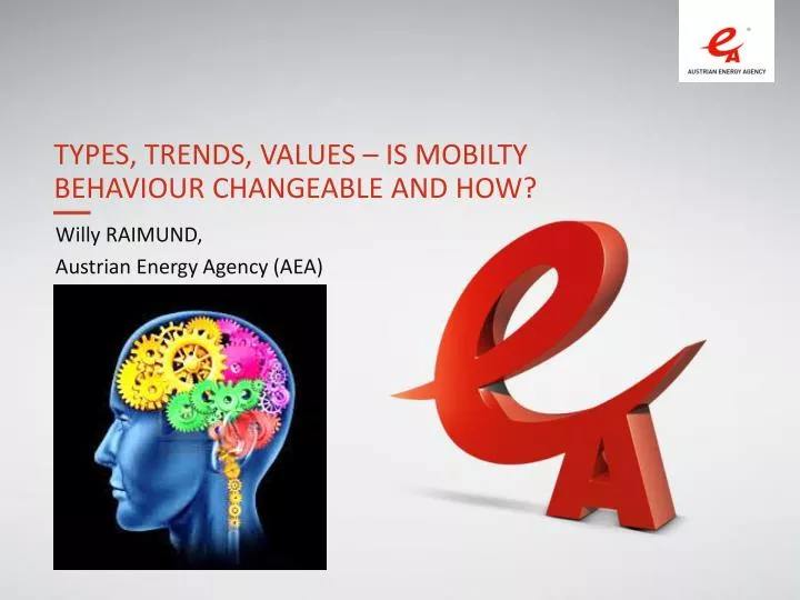 types trends values is mobilty behaviour changeable and how