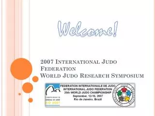 2007 International Judo Federation World Judo Research Symposium