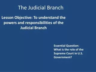 the judicial branch