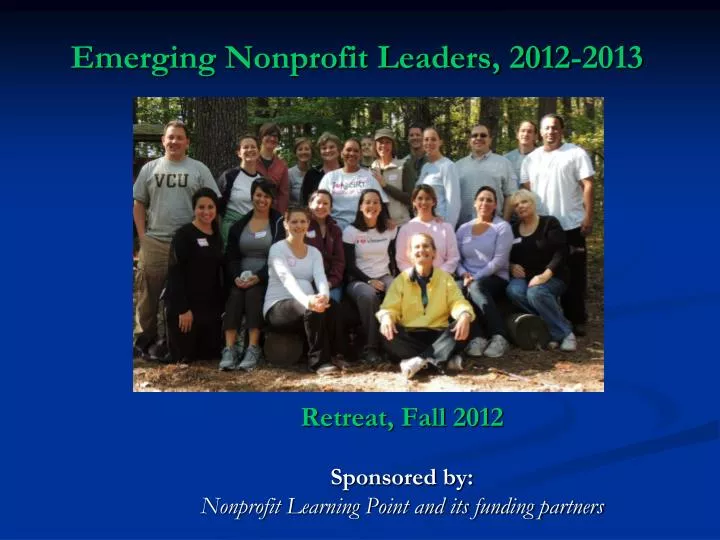 emerging nonprofit leaders 2012 2013