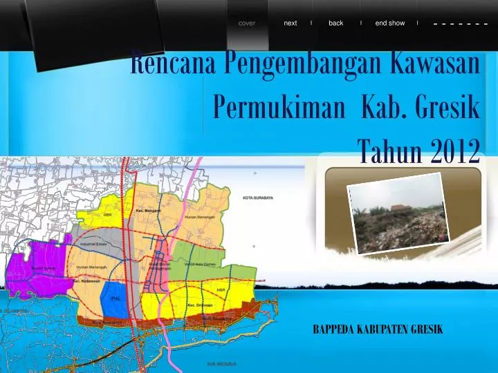 rencana pengembangan kawasan permukiman kab gresik tahun 2012