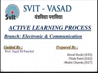 ACTIVE LEARNING PROCESS