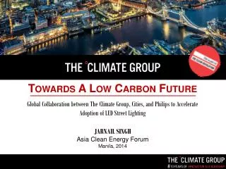 Towards A Low Carbon Future