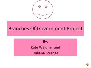 Branches Of Government Project