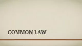 common law