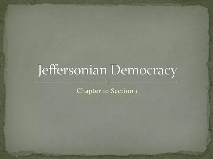 jeffersonian democracy