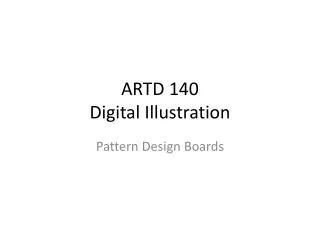 ARTD 140 Digital Illustration