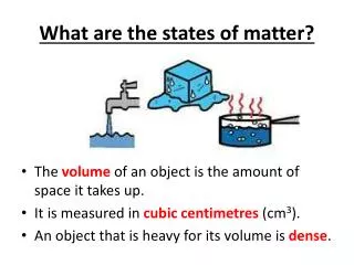 What are the states of matter?
