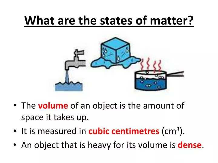 what are the states of matter