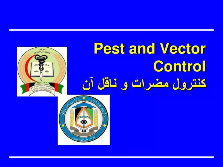 pest and vector control