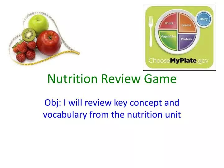 nutrition review game