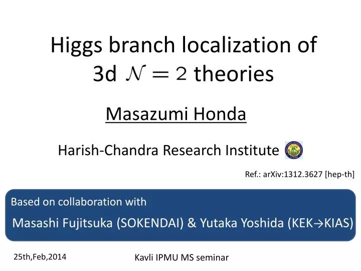 higgs branch localization of 3d theories