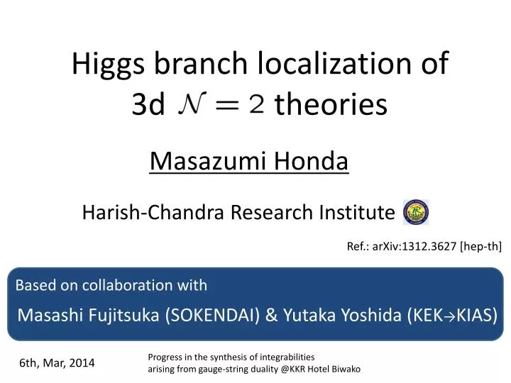 higgs branch localization of 3d theories
