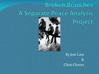 Broken Branches A Separate Peace Analysis Project