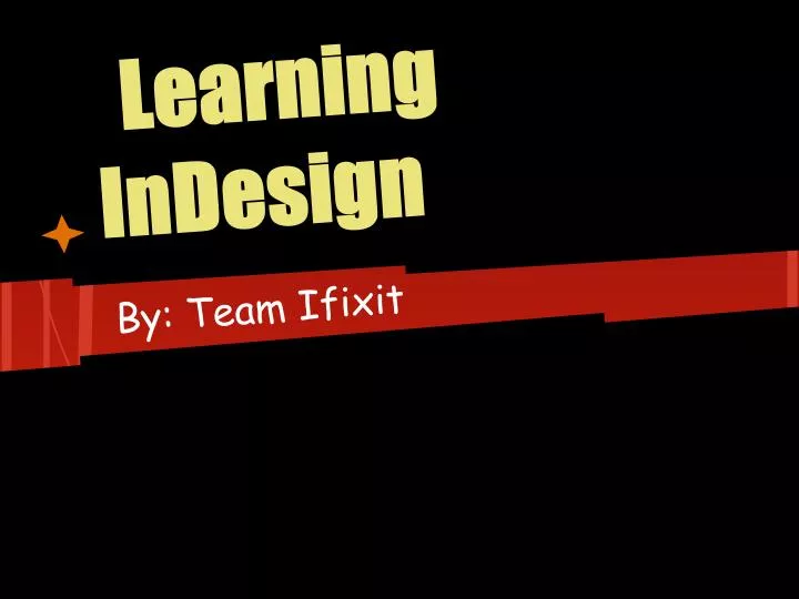learning indesign
