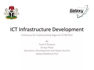ICT Infrastructure Development