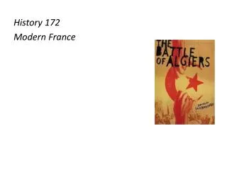 History 172 Modern France