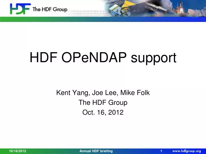 hdf opendap support