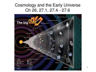 Cosmology and the Early Universe Ch 26, 27.1, 27.4 - 27.6