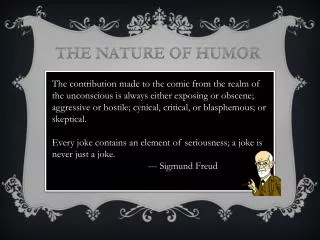 The Nature of Humor