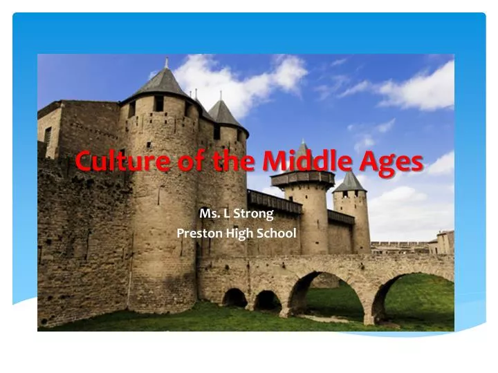 culture of the middle ages