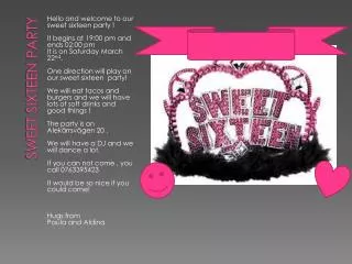 sweet sixteen party