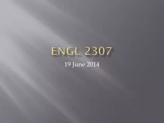 ENGL 2307