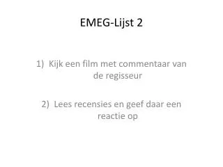 emeg lijst 2