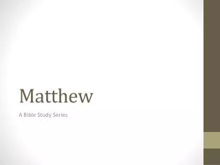 matthew