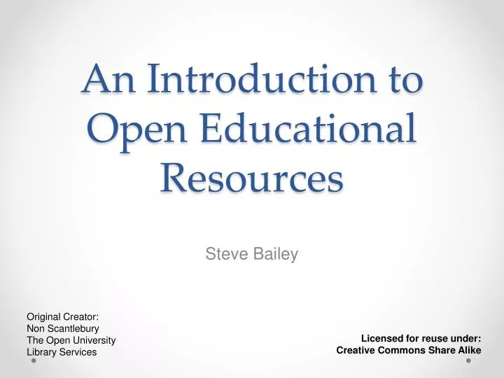 an introduction to open educational resources