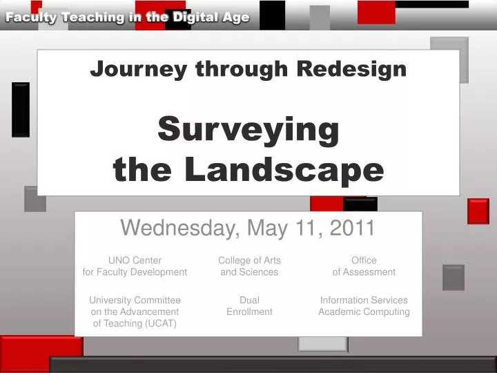 journey through redesign surveying the landscape