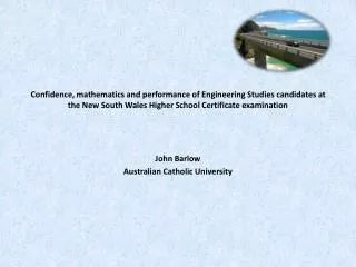 John Barlow Australian Catholic University